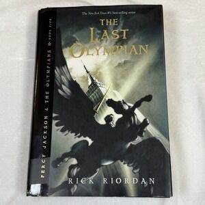 Rick Riordan Last Olympian Percy Jackson TRUE 1st Edition 1st Printing HC DJ